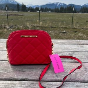 Red Betsy Johnson hand bag/crossbag